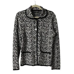 ⭐️ Karl Lagerfeld black and white cardigan/ top- size Medium